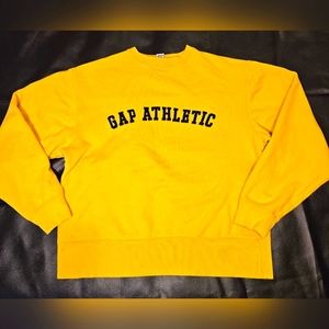 GAP Factory Gap Atletlic Yellow Sweatshirt Sz S